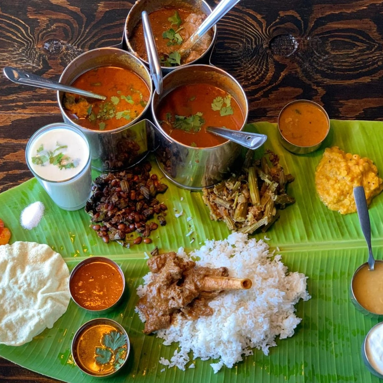 Experience a Traditional Banana Leaf Meal