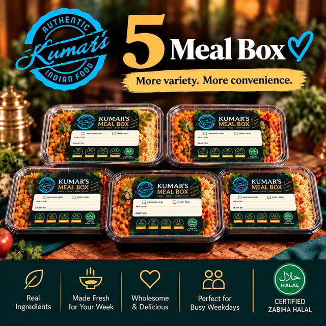 5 Meal Boxes.