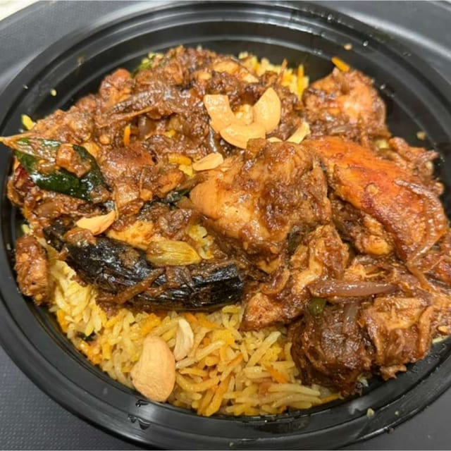 Chicken Ghee Roast Biryani.