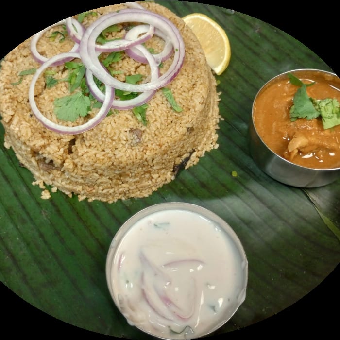 Mutton Thalapakatti Biryani.