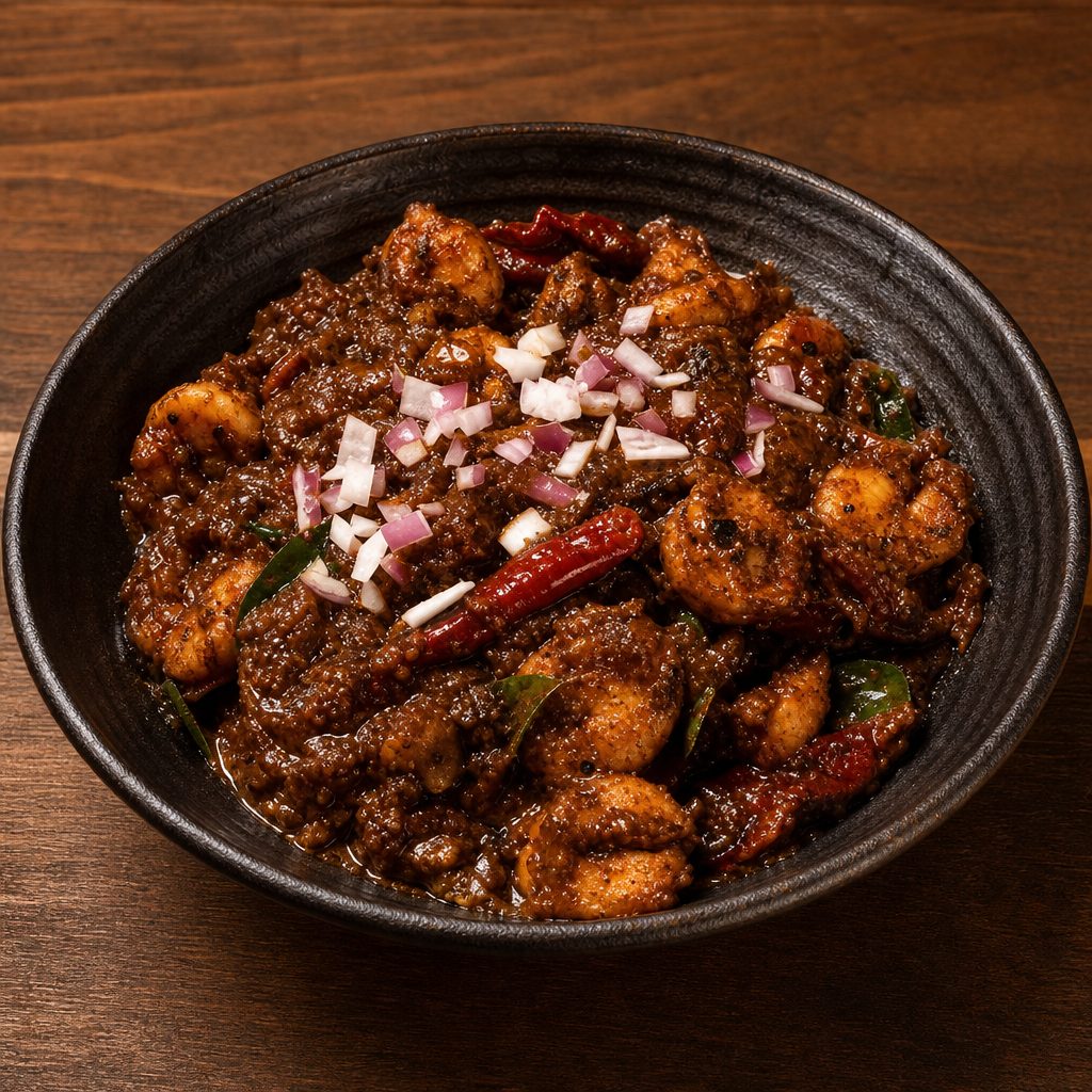 Pepper Prawns.