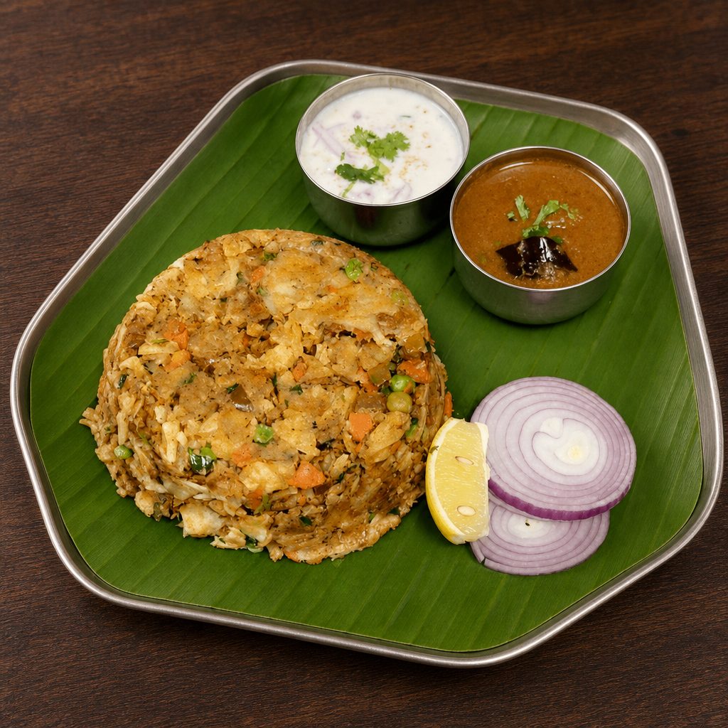 Veggie Kothu Parotta.