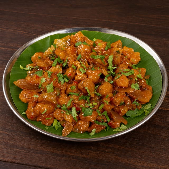 Baby Corn Manchurian.