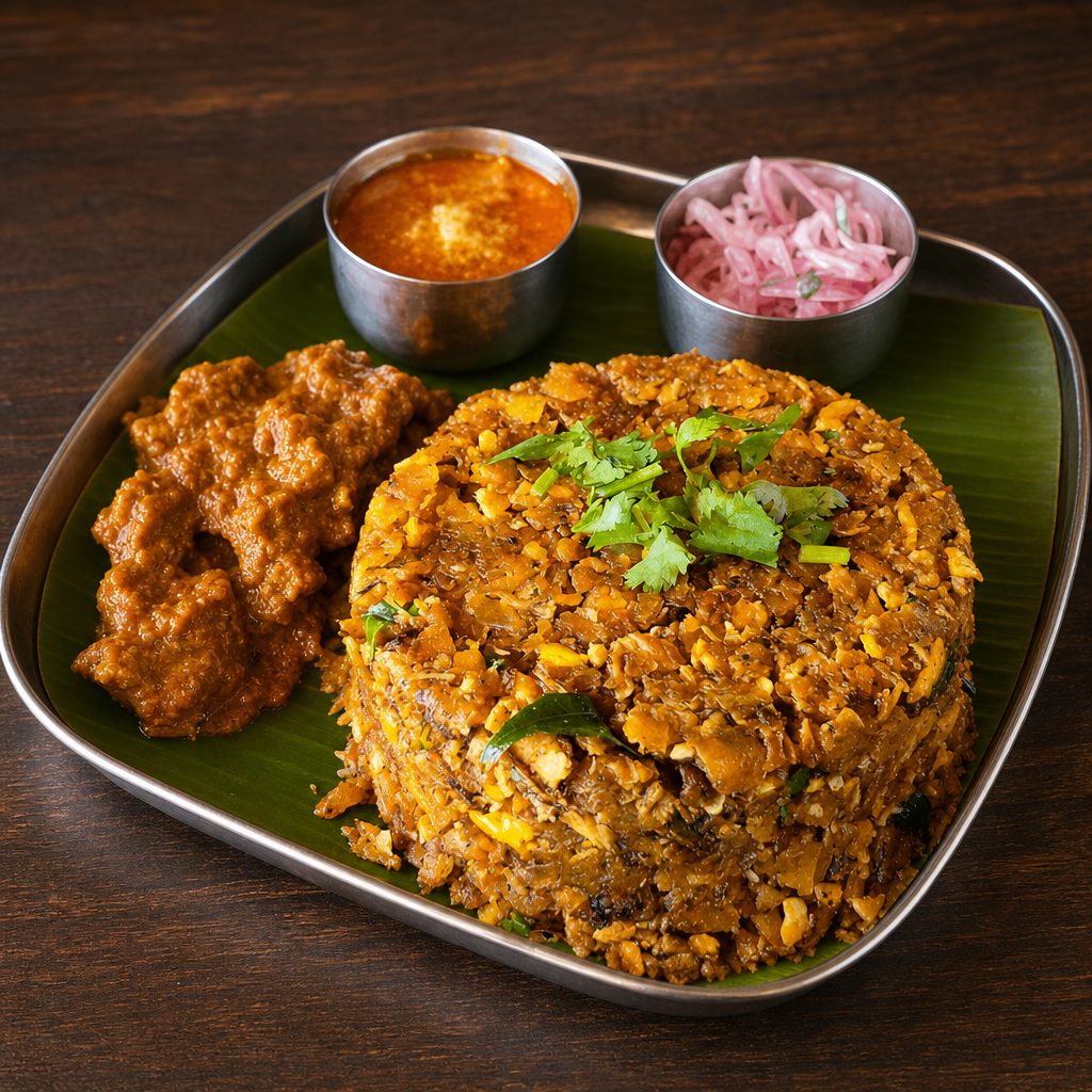 Chicken Kothu Parotta.