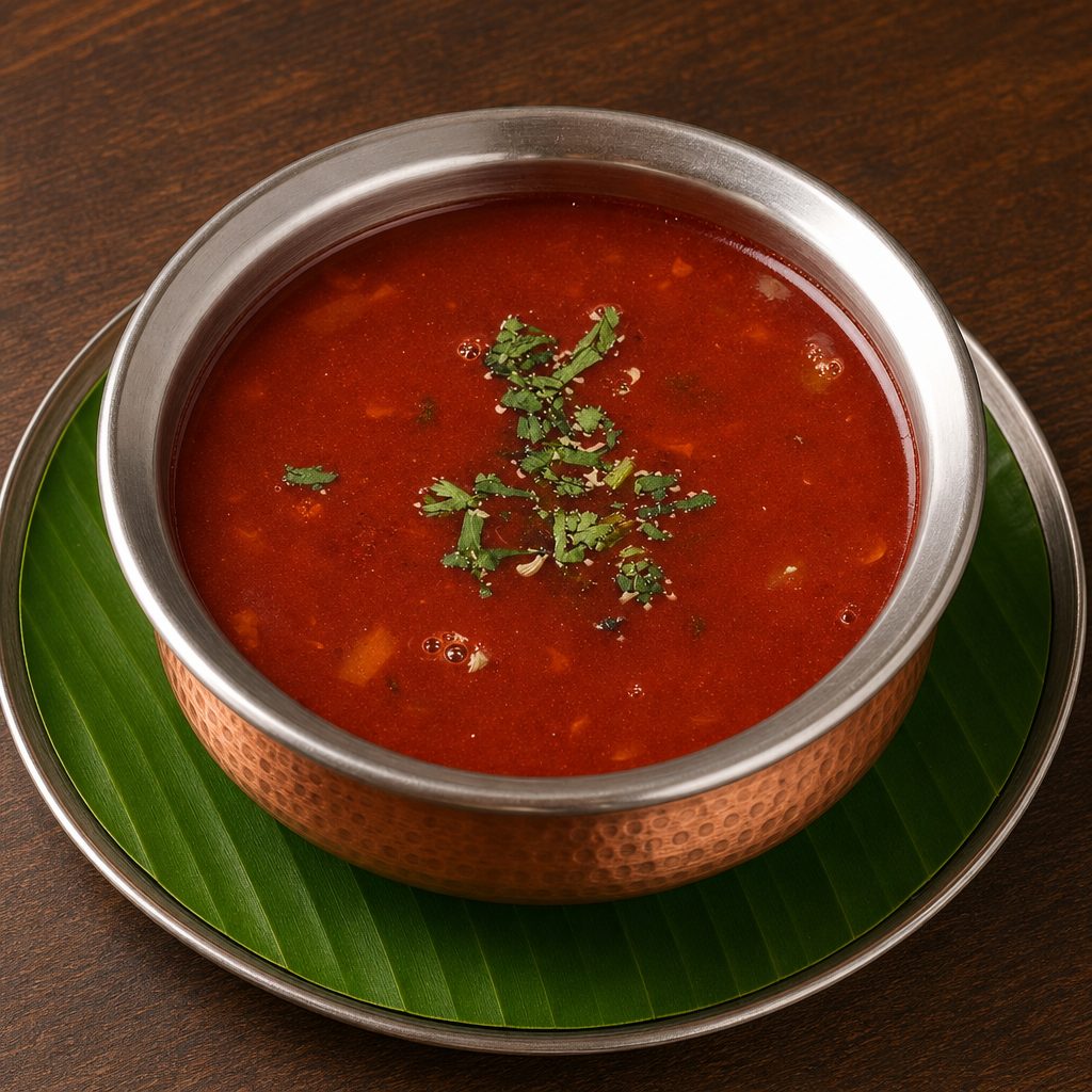 Soup: Veg Manchow Soup.