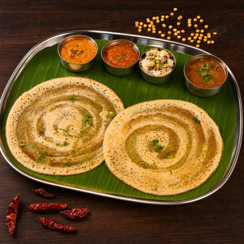 Kal Dosai, Chicken Saalna.