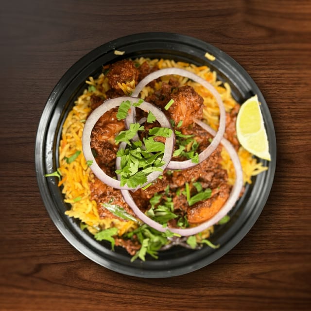 Chicken 65 (Boneless) Biryani.