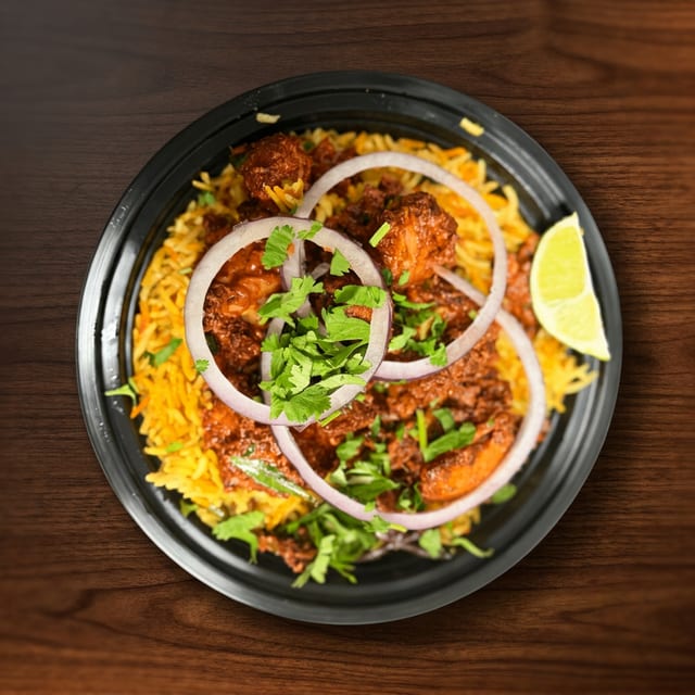 Chicken 65 (Bone-In) Biryani.